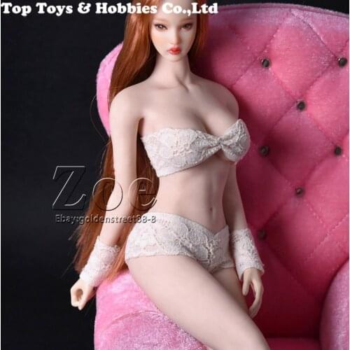 1/6 Scale Female Clothing Accesories Suit Lace Underwear Bra Bikini Ste With Wristband For 12'' Action Figure Body