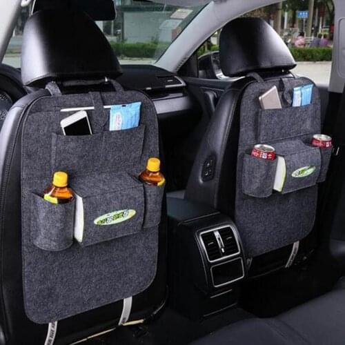 1pcs Car Seat Back Storage Organizer Pad Bag Foldable Table Tray Auto Accessories