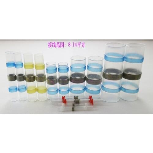 10PCS AWG8-6 Waterproof Solder Seal Heat Shrink Butt Connectors Soldering Sleeve Wire Cable Connectors Terminals Electrical