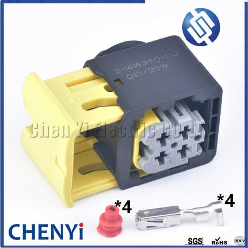 1 Set 4 Pin TE Tyco 2-1418390-1 Nitrox Oxygen Sensor Waterproof Plug Auto Wiring Harness Connector Socket For SCR Accessories