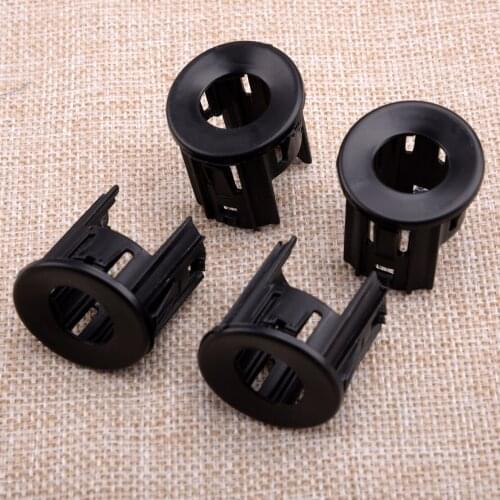 4pcs/Set Car Front Bumper Park Assist Sensor Bezel Bracket Black ABS Fit for Dodge RAM 2500 3500 2018 2017 2016 5VS88ZZZAA