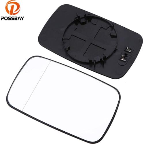 POSSBAY White Lens Car Rearview Heating Mirror for BMW 5-Series E39 Sedan/Wagon 1997-2003 Front Door Side Mirror Glass