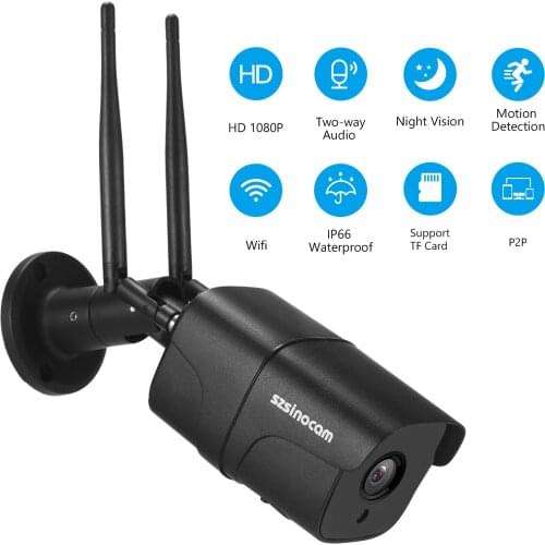 KKMOON 2MP Wireless Security Camera,1080P Full High Definition WiFi Surveillance Camera supports Two-way Audio Night Vision