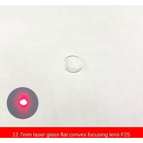 D12.7 Focal Length 25 Laser Diode Optical Collimating Lens Glass Plano-convex Focusing Lens Laser Light Module