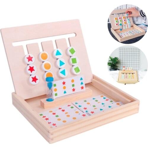Kids Baby Wood Skill Games Wooden Toys Hobbies Puzzle Educational Toys Puzzle Montessori Game Baby Early Educational Toys