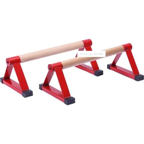 Indoor Fitness lorn Triangle Wood Push-Up Stand Home Push Ups Frame Outdoor Small Handstand Parallel Rod Wooden Handle Support