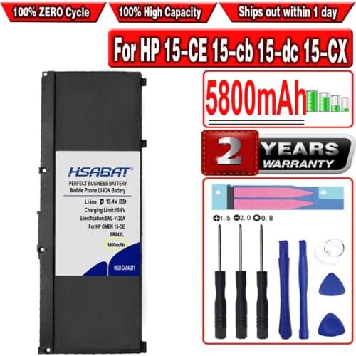 HSABAT 5800mAh SR04XL Battery for HP 15-CE 15-cb 15-dc 15-CX TPN-Q211 TPN-Q193 TPN-Q194 TPN-C133 TPN-C134 HSTNN-DB7W 917724-855