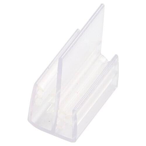 Carton Snap Clip-on Price Tag Holders Sign Channel Holds Clear Plastic Construction Flexible Tooth-like Grip