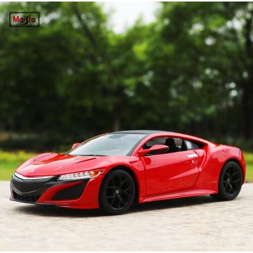 Maisto 1:24 2018 ACURA NSX Red concept car sports car simulation alloy car model collection gift toy