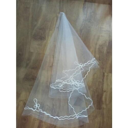 NEW One Layer Brial Veil ivory Fingertip Wedding Veils