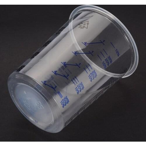 New 1pc 600ml Transparent Paint Mixing Cup PP Mixing Pots Paint Mixing Calibrated Cup With Scale