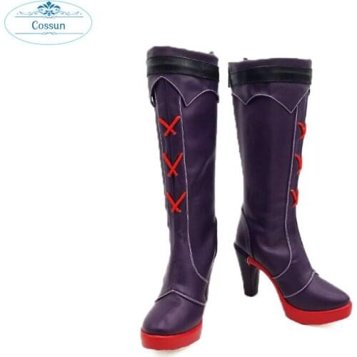 COSSUN Game Honkai Impact 3 Cosplay shoes boots Yae Sakura Cos Halloween Party Cos Female High Quality Fashion High heels
