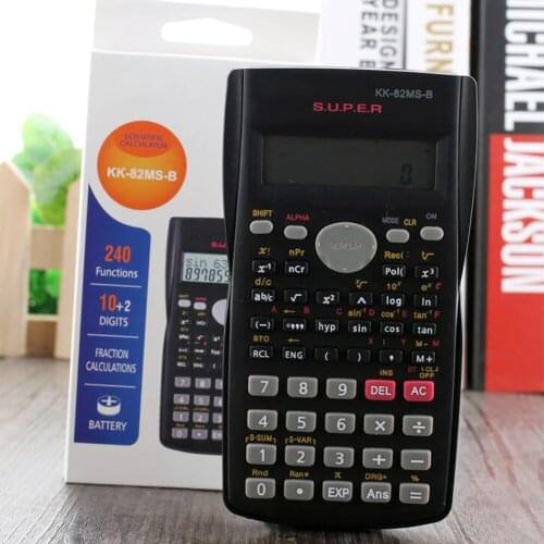 Portable Scientific Calculator Math Calculation Stationery School Office Engineering Multifunction Stationery Student