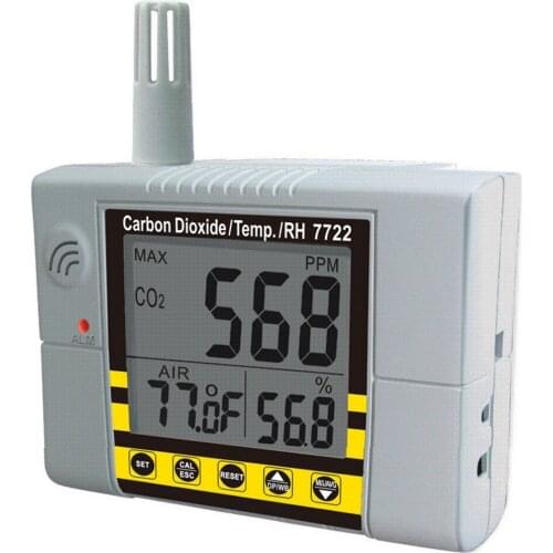 Professional Carbon Dioxide Detector Multifunctional Air Quality Monitor Gas Detector PM2.5 HCHO TVOC Tester CO2 Alarm Detector