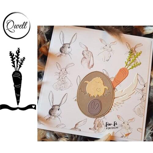 QWELL Vegetable Carrot Metal Cutting Dies Set For Paper Cards DIY Scrapbooking Crafts Album Making Template 2020 Hot Sale