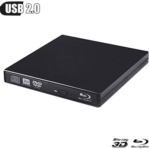 Bluray Drive USB 2.0 External Optical Drive DVD Burner BD-ROM Blu-ray Player Portable for Asus Samsung Acer Dell HP SONY Lenovo