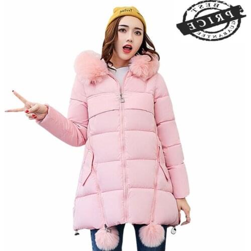 Wadded Winter 2021 Jacket Women Cotton Hooded Outwear Warm Parka High Quality Female Coat Jaqueta Feminina Inverno CJ3a6
