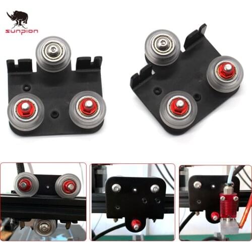 Extruder Back Support Plate kit with bearing pulley Backplate For Creality CR-10 10s Ender 3 S4 S5 Series/ TEVO Anet 3D Printers