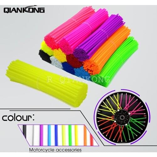 Motocross Dirt Bike Enduro Wheel RIM SPOKE Shrouds SKINS COVERS spoke coats for kawasaki motocross