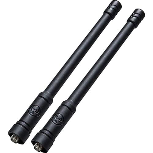 2Pieces 16-Inch Retractable VHF/UHF (144/430Mhz) Dual Band Antenna SMA-Female Compatible with Baofeng Uv-5r Uv-82 F8hp