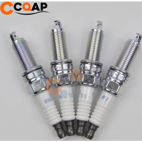 4 -6PCS Laser Iridium Spark Plugs SILZKR6B10E 93815 18846-10060 For Hyundai Accent Veloster Kia Soul SILZKR6B10E-93815