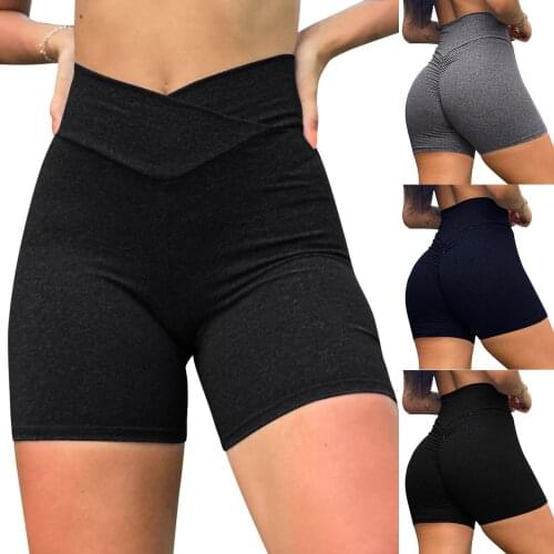 Seamless Sports Short Women High Waist Summer Tight Gym Leggings Squat Proof Tummy Control Workout Running Short Biker Pants