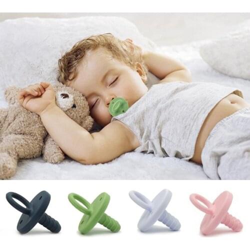 Baby Newborn Dummy Pacifier Food Grade Soft Silicone Teether Nipple Soother Toy