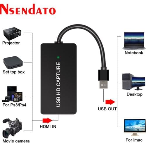 Ezcap 311 USB Video Capture Card USB 2.0 HDMI Video Grabber Record adapter for OBS Game DVD Camcorder Live Streaming Broadcast