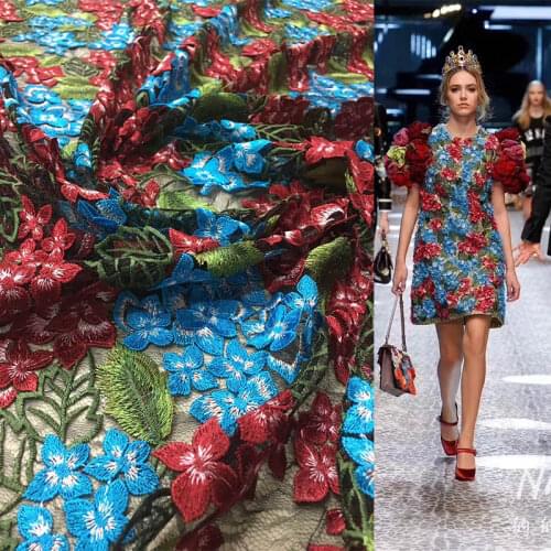 Cotton african lace fabric 2018 high quality lace french tulle lace cotton Wedding dress free shipping DI AY SI ZL177