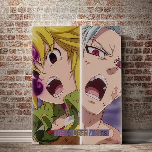 Paintings Wall Art Anime The Seven Deadly Sin Canvas Modular Pictures Anime HD Print Posters Frame For Living Room Home Decor