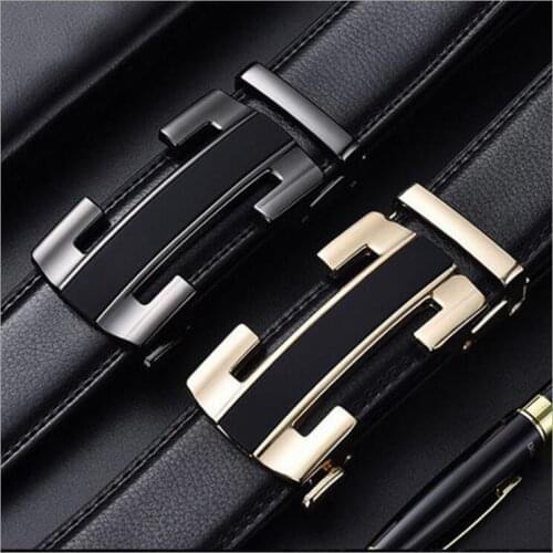Komeiqi, mens belt, suitable for various scenes, two-layer leather embossing process, high-end atmosphere, high-end fashion