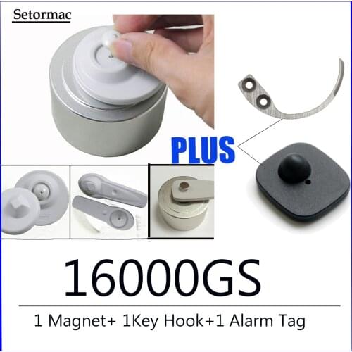 16000GS Magnet Tag Detacher Super Magnetic Security Tag Remover RF8.2Mhz EAS System Supermarket Sensor Tag Remover Superlock