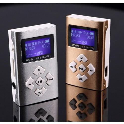 Support 32GB Card New Second-Generation Sports Mini 1.2inch LCD Display TF Micro Security Digital Card MP3 Music Player Speaker