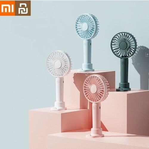 Xiaomi Youpin Desktop Mute Fan Handheld Fan Portable Usb Rechargeable Battery with Base Phone Bracket 3 Modes for Travel Outdoor