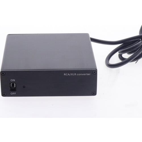 RCA to XLR/XLR to RCA audio signal converter, dedicated IC conversion