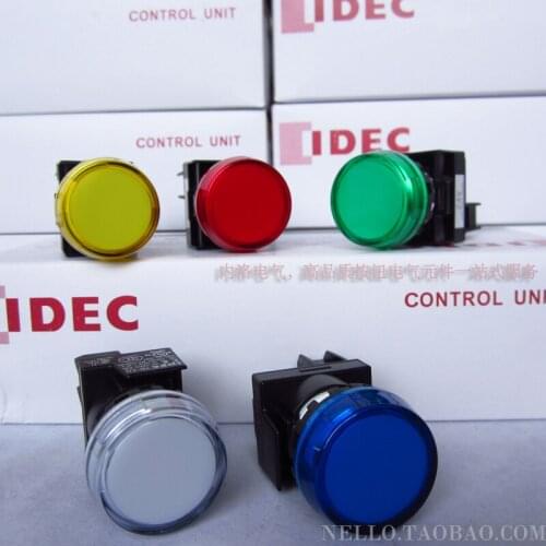 [SA]Japan and the spring IDEC 22mm circular lights may lettering YW1P-1BEQ4 * DC24V--10pcs/lot