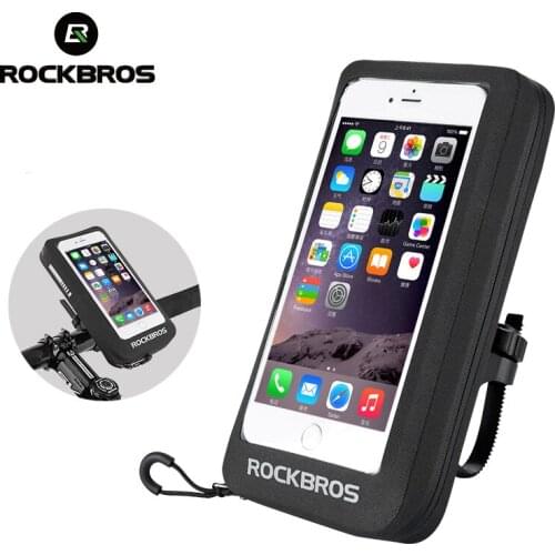 ROCKBROS Bicycle Bike Bags Waterproof 5.8"/6" MTB Road Bike Phone Bags Touchscreen Rearview Mirror Handlebar Rotatable Bike Bags