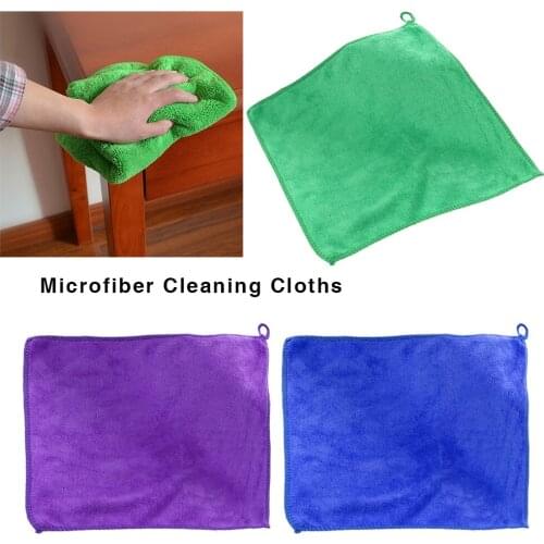 10 PCS Microfiber Car Cleaning Towel Automobile Motorcycle Washing Glass Household Cleaning Small Towel Car Accessories