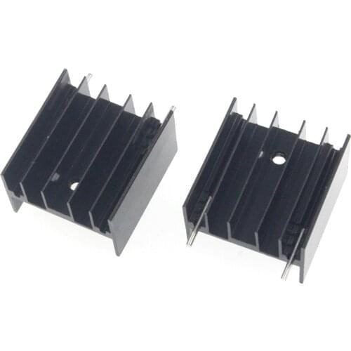 10pcs Heat Sinks Cooler Aluminum Black Mini Heatsink 5*23*16MM Heatsink Kit Copper Aluminum Heatsink