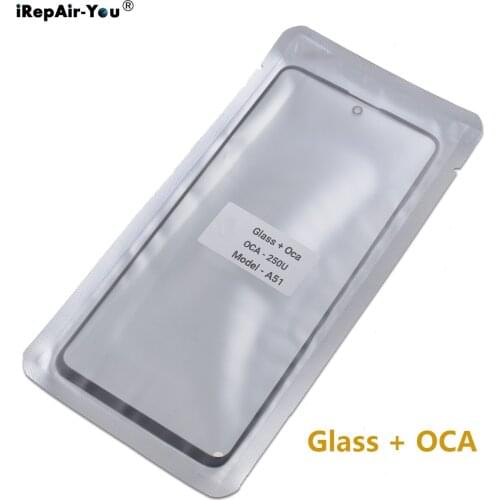 2 in 1 Front Outer Glass +OCA Film Replacement For Samsung Galaxy A51 A32 A52 A72 A10S A20S A30S A21S A40S A50s Touch Panel Lens
