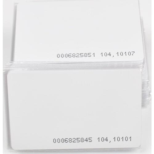 3000pcs/lot TK4100 /EM4100 chip RFID 125KHz blank card Thin PVC ID Smart Card