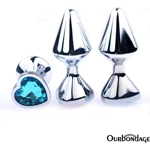 Ourbondage Aluminum Alloy Trigle Shape 10 Color Anal Butt Plug For Men Women Prostate Massage Adult Sex Toys