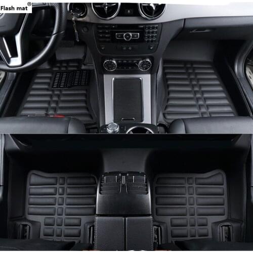 Flash mat car floor mats for Volkswagen All Models vw passat b5 6 polo golf tiguan jetta touran touareg car styling car foot mat