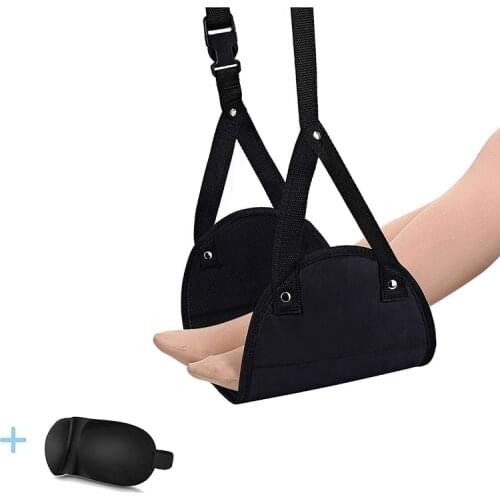 Ergonomic Foot Rest, Travel Footrest Airplane Leg Rest Flight Foot Hammock Carry-On Under Desk Accessories