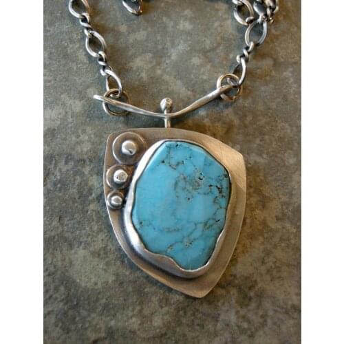 FİRUZEN COLLECTION ROCK STONE FİRUZE CERTIFIED LADY NECKLACE