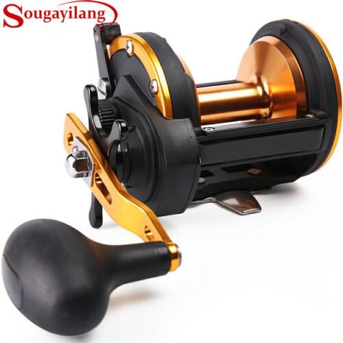 Sougayilang Trolling Fishing Reel Baitcasting Reel Fishing Reel Wheel for Sea Saltwater Big Fish Fishing