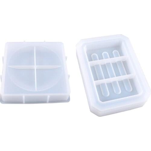 Soap Storage Box Silicone Mould DIY Crafts Container Decorations Making Tool Crystal Epoxy Resin Mold