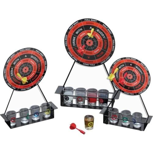 Mini Darts Shot Glass Set Game Magnetic Drinking Game Wineware With Cup Iron Frame Wine Glass Game Booster Props Bingo Toy Party