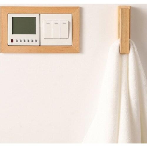 Solid wood switch stickers decorative wall stickers socket protection cover switch panel protection cover decorative frame H102