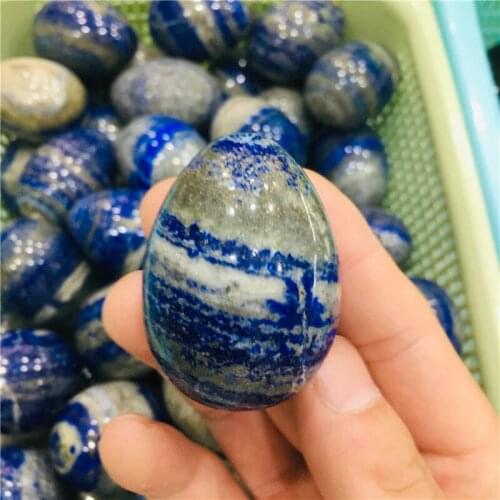 Natural Quartz Egg-shaped Crystal Healing Ball Sphere Gemstone 1pc